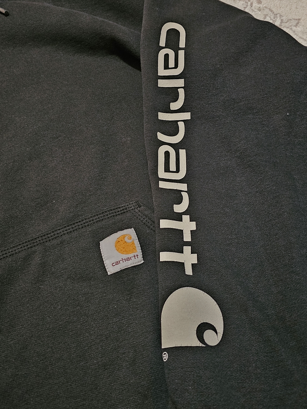 Carhartt Black Pullover Hoodie - Picture 5 of 6